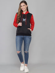 Kotty Women Multicoloured Hooded Sweatshirt