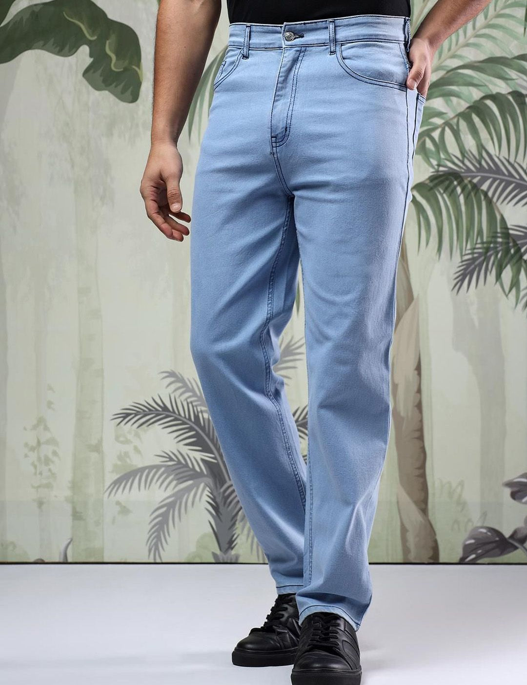 Kotty Men Low-Rise  Regular Fit Stretchable Jeans