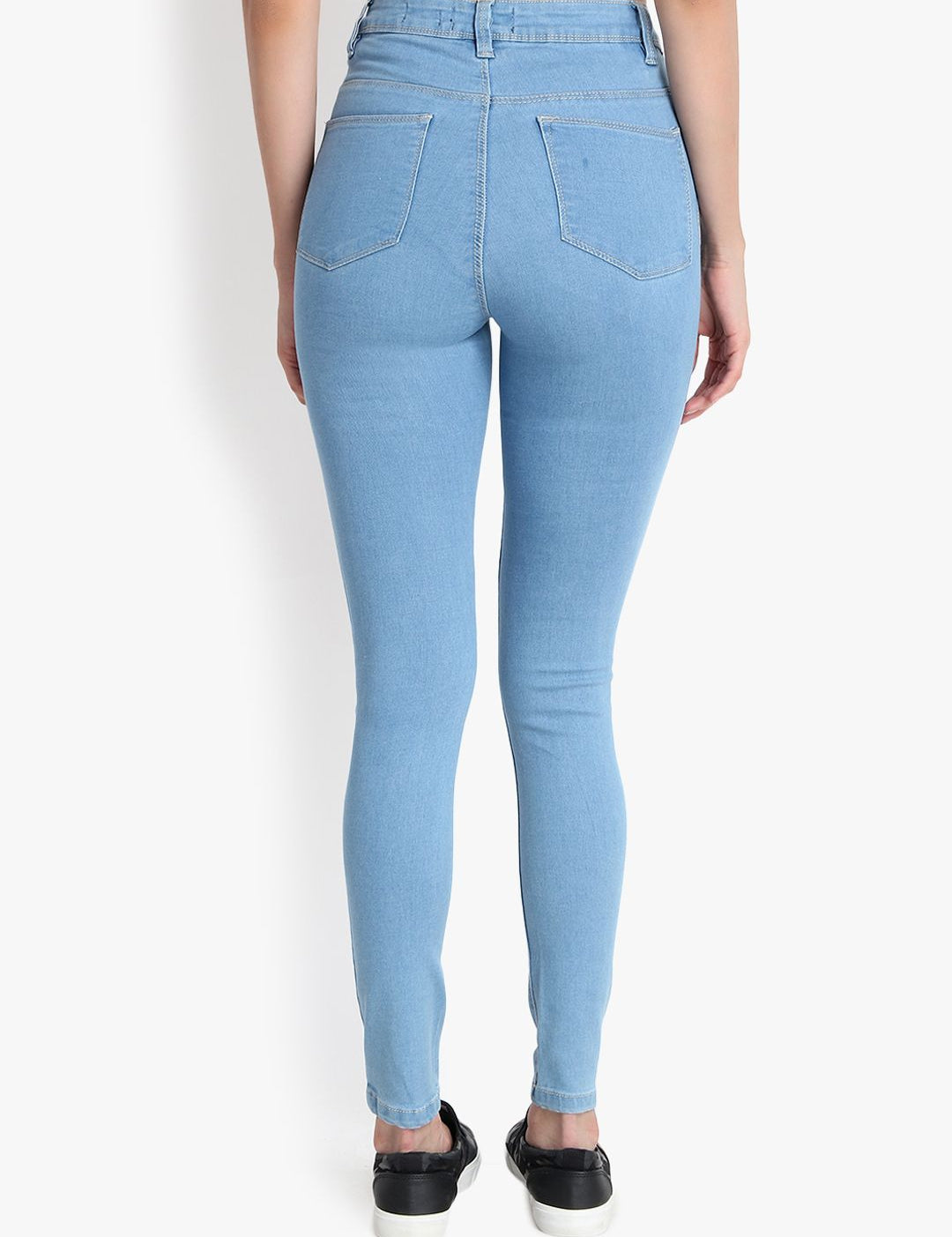 Kotty Women Blue Skinny Fit High-Rise Clean Look Jeans