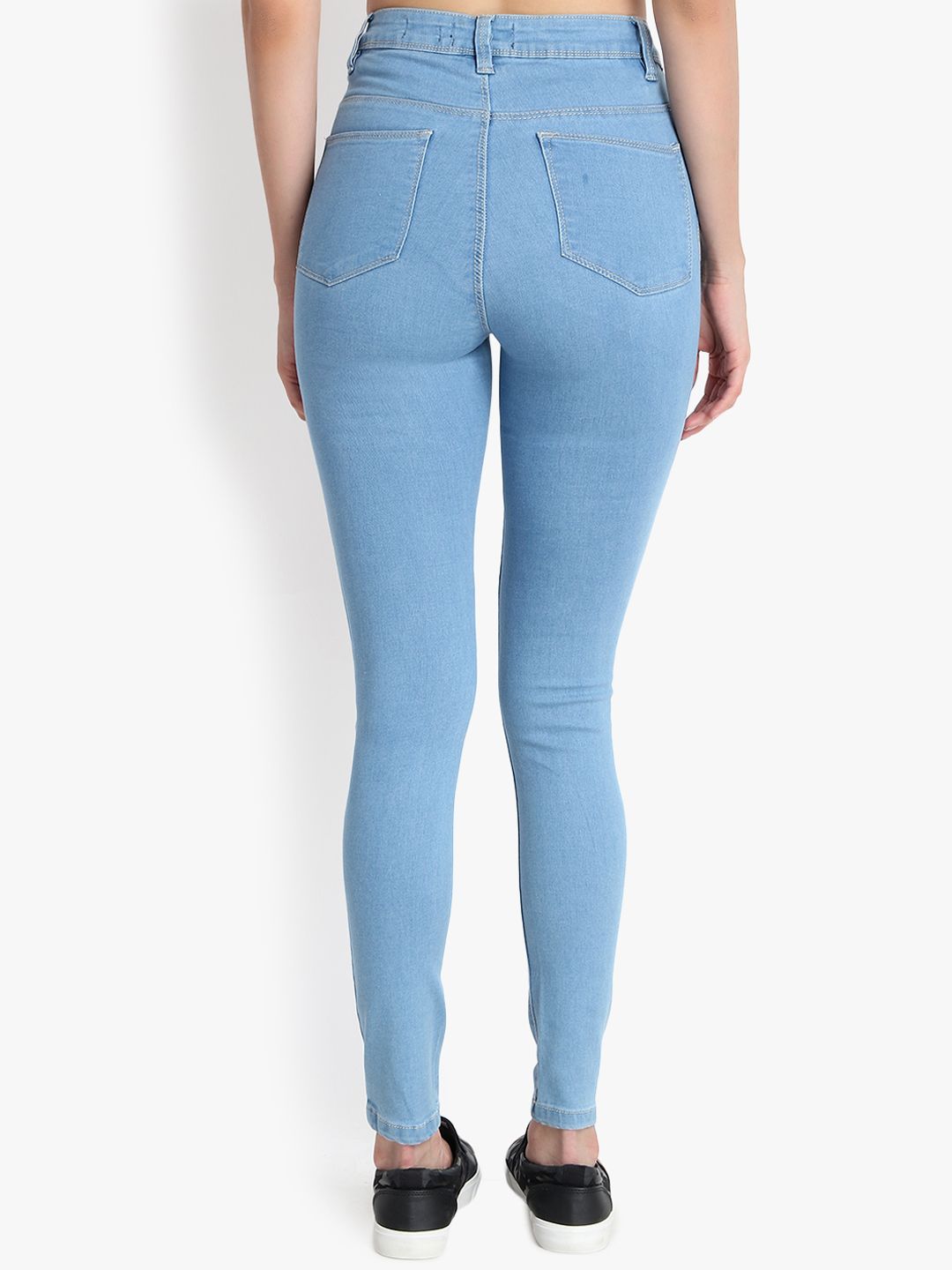 Kotty Women Blue Skinny Fit High-Rise Clean Look Jeans