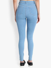 Kotty Women Blue Skinny Fit High-Rise Clean Look Jeans