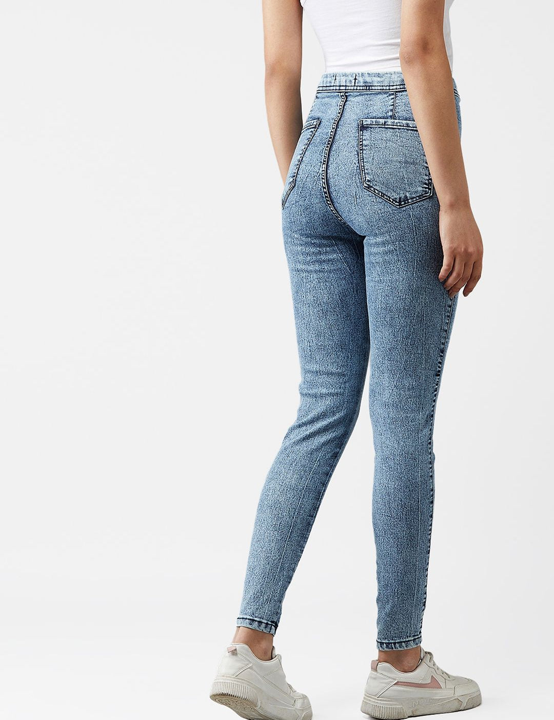Kotty Women Blue Skinny Fit High-Rise Clean Look Jeans