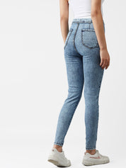 Kotty Women Blue Skinny Fit High-Rise Clean Look Jeans