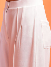 Kotty Women Relaxed Wide Leg High-Rise Easy Wash Trousers