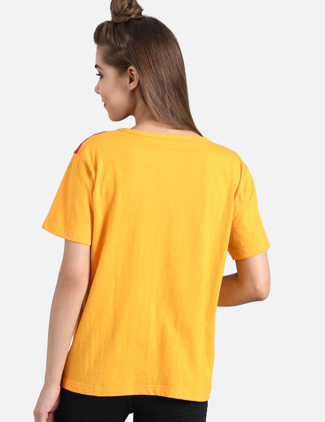 Kotty Women Pack Of 2 Colourblocked Round Neck T-shirts