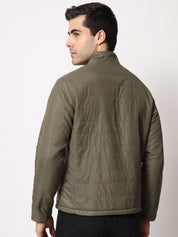 Kotty Men Olive Green Outdoor Padded Jacket