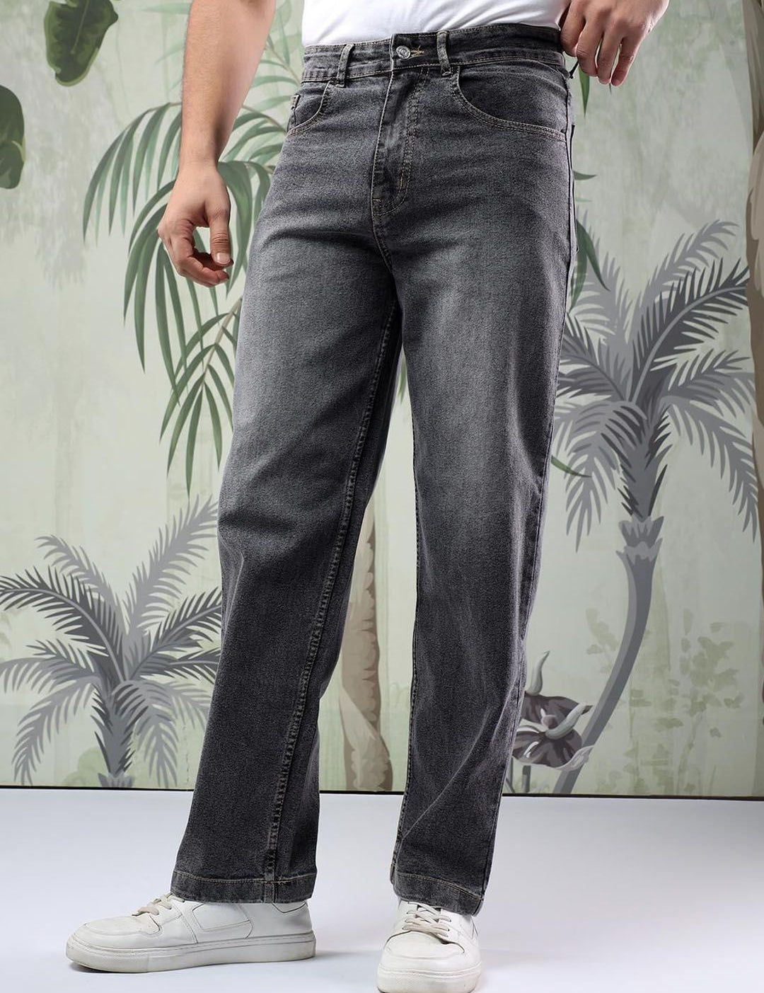 Kotty Men Regular Fit Low-Rise Stretchable Jeans