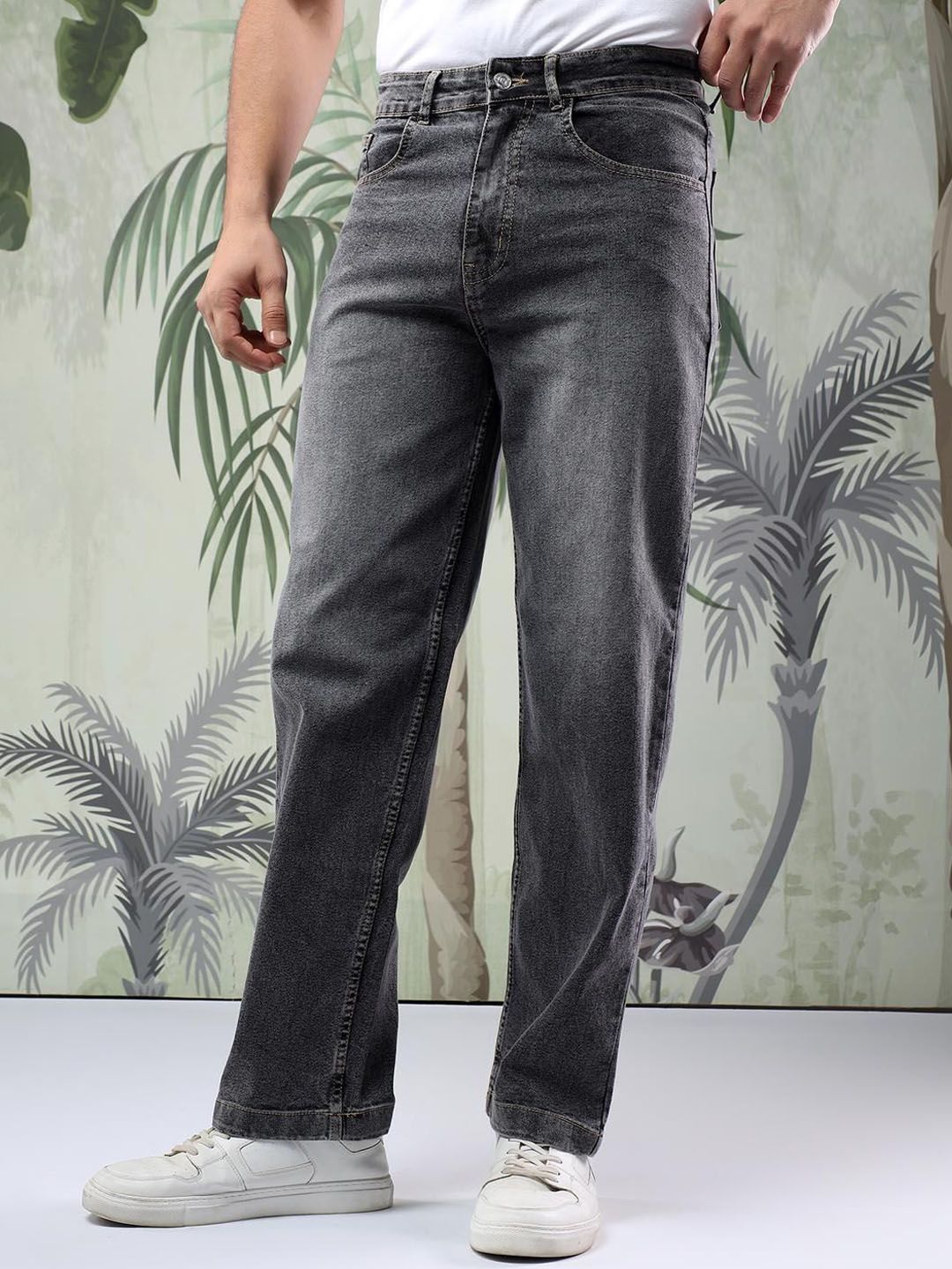 Kotty Men Regular Fit Low-Rise Stretchable Jeans