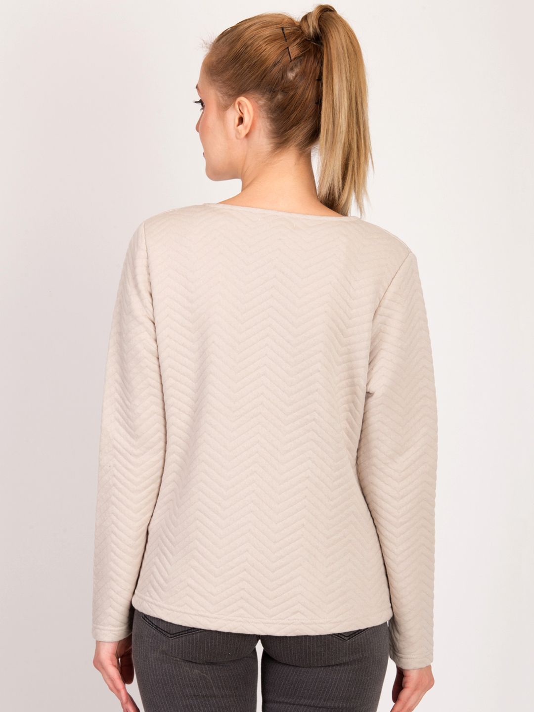 Kotty Women Pink Self Design Open Front Jacket