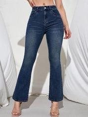 Kotty Women Jean Bootcut High-Rise Light Fade Stretchable Jeans