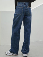 Kotty Women Jean Straight Fit High-Rise Light Fade Stretchable Jeans