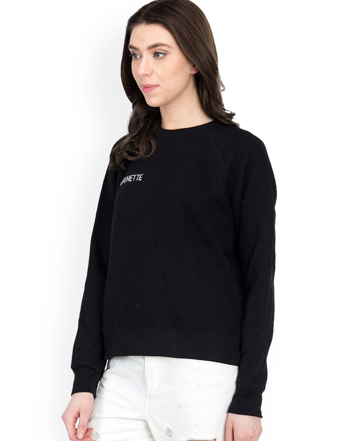 Kotty Women Black Printed Sweatshirt