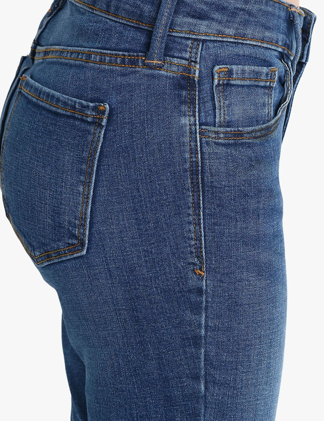 Kotty Women Blue Skinny Fit Mid-Rise Clean Look Stretchable Jeans