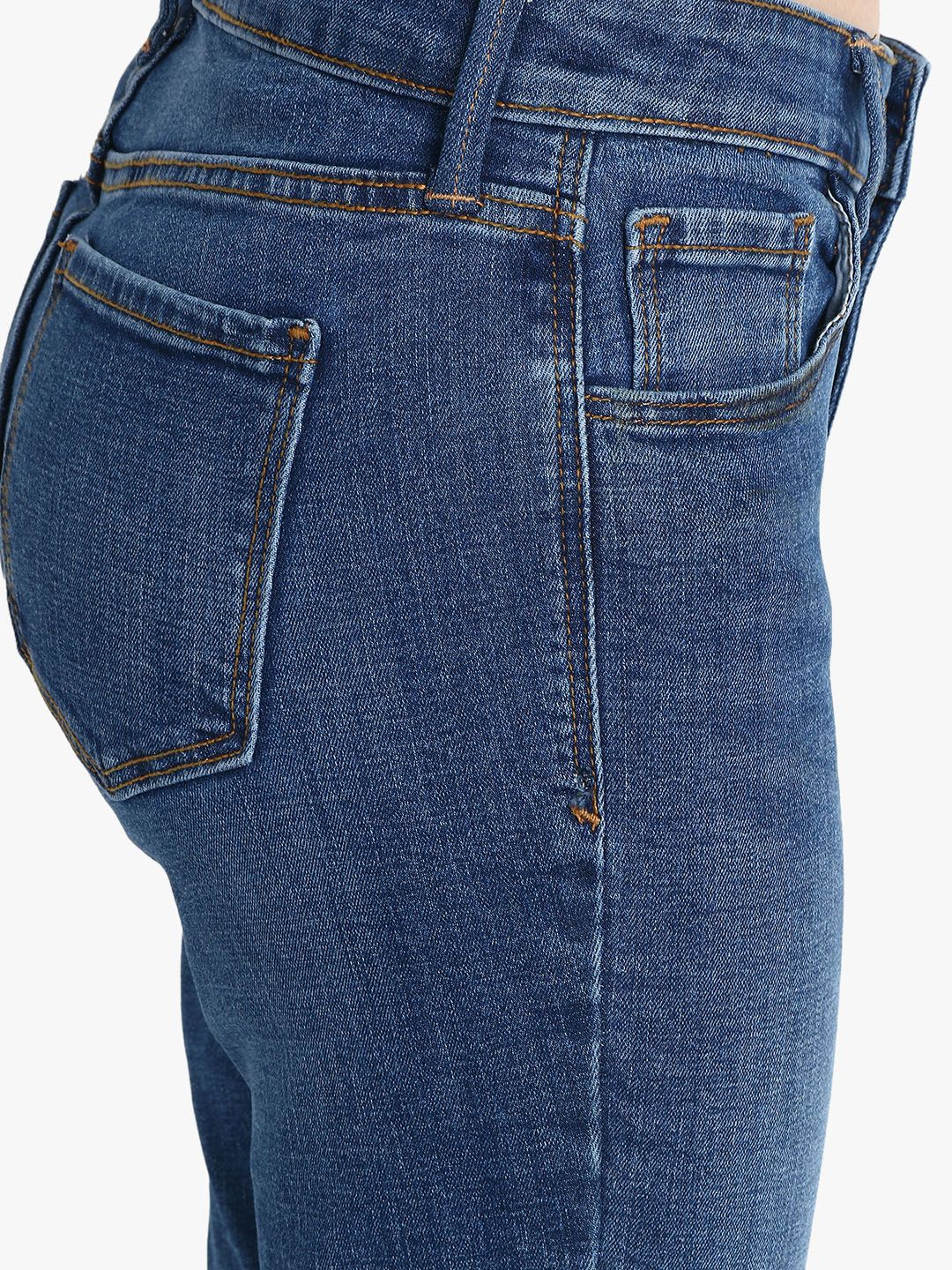 Kotty Women Blue Skinny Fit Mid-Rise Clean Look Stretchable Jeans