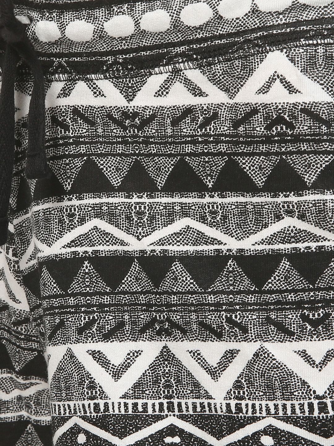 Kotty Women Black & White Printed Lounge Shorts KTTSLEEPSHORTS180