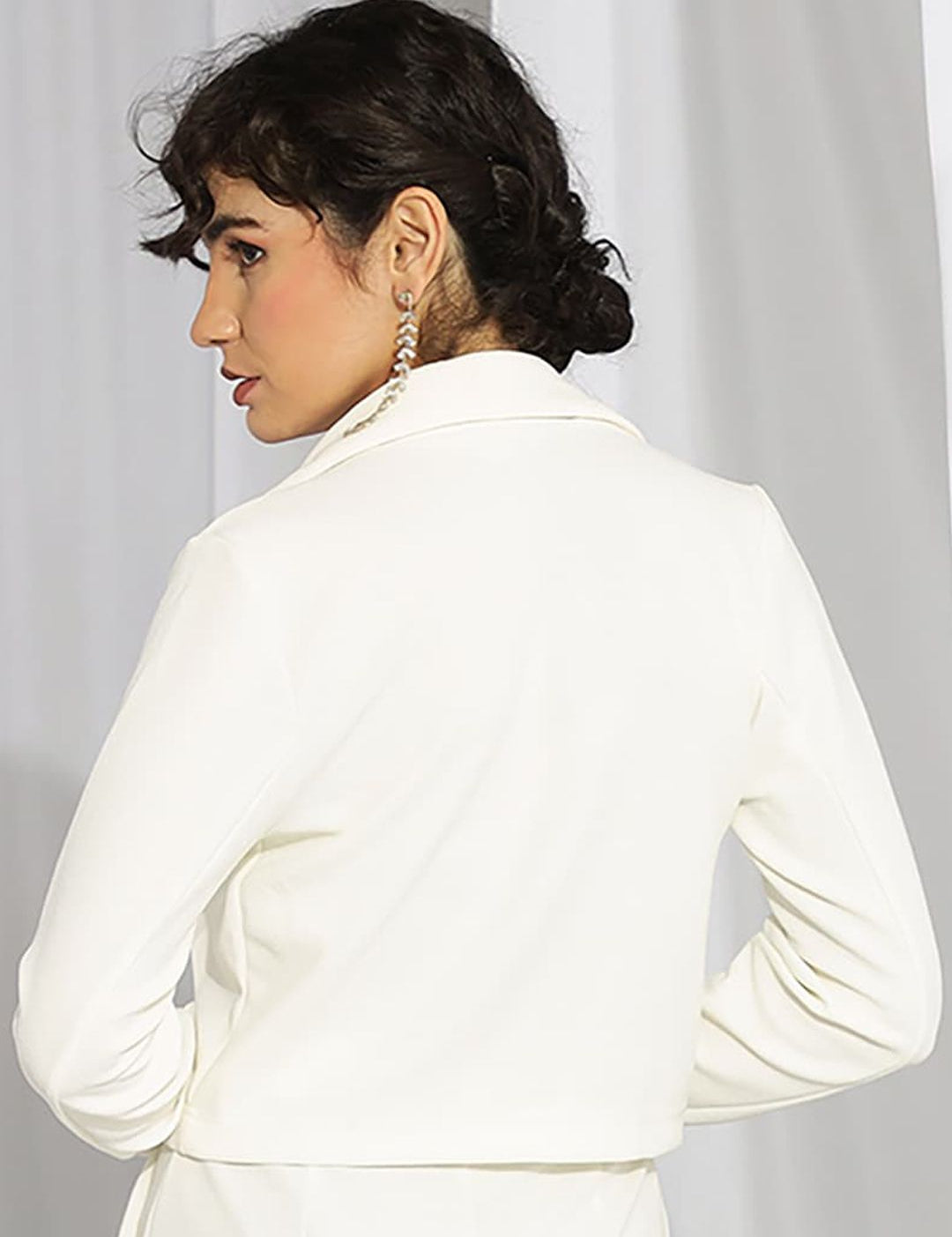 KOTTY BIZwear Basics Double Breasted Crop Blazer