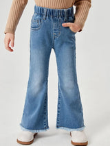Kotty Girls Jean Flared Heavy Fade Stretchable Jeans