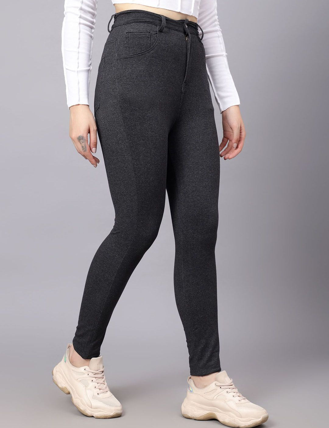 KOTTY Basics Women Skinny Fit High-Rise Stretchable Jeans