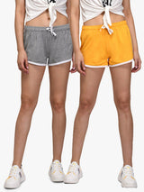 Kotty Women Pack of 2 Solid Lounge Shorts