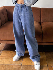 Kotty Women Wide Leg High-Rise Stretchable Jeans