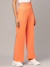 Kotty Women Pack of 2 Relaxed Straight Leg Straight Fit High-Rise Easy Wash Trousers