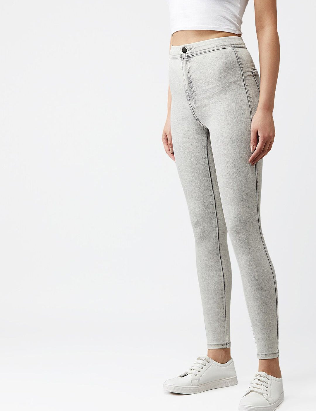 Kotty Women Grey Skinny Fit Jeans