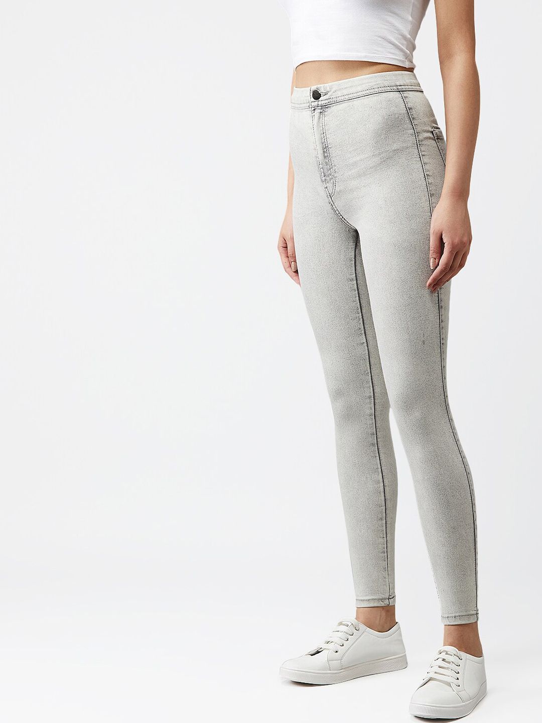 Kotty Women Grey Skinny Fit Jeans