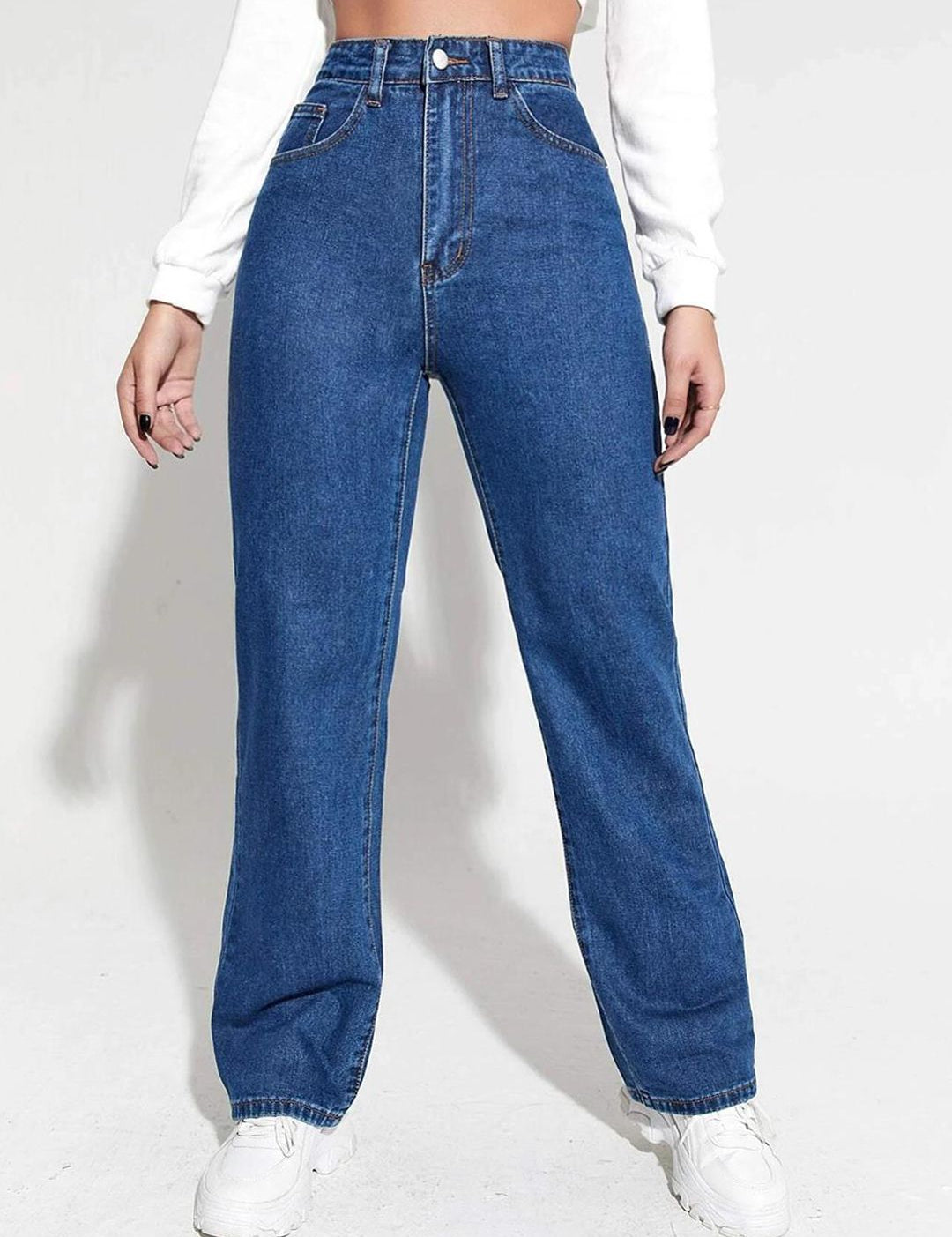 Kotty Women Jean High-Rise Clean Look Stretchable Jeans