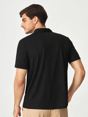 Kotty Men Solid Polo Collar T-shirt