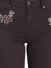 Kotty Women Black Skinny Fit High-Rise Clean Look Stretchable Jeans