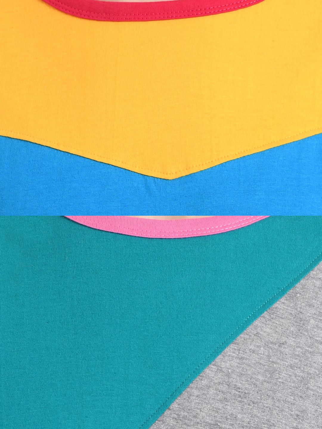 Kotty Women Pack of 2 Colourblocked Round Neck T-shirts