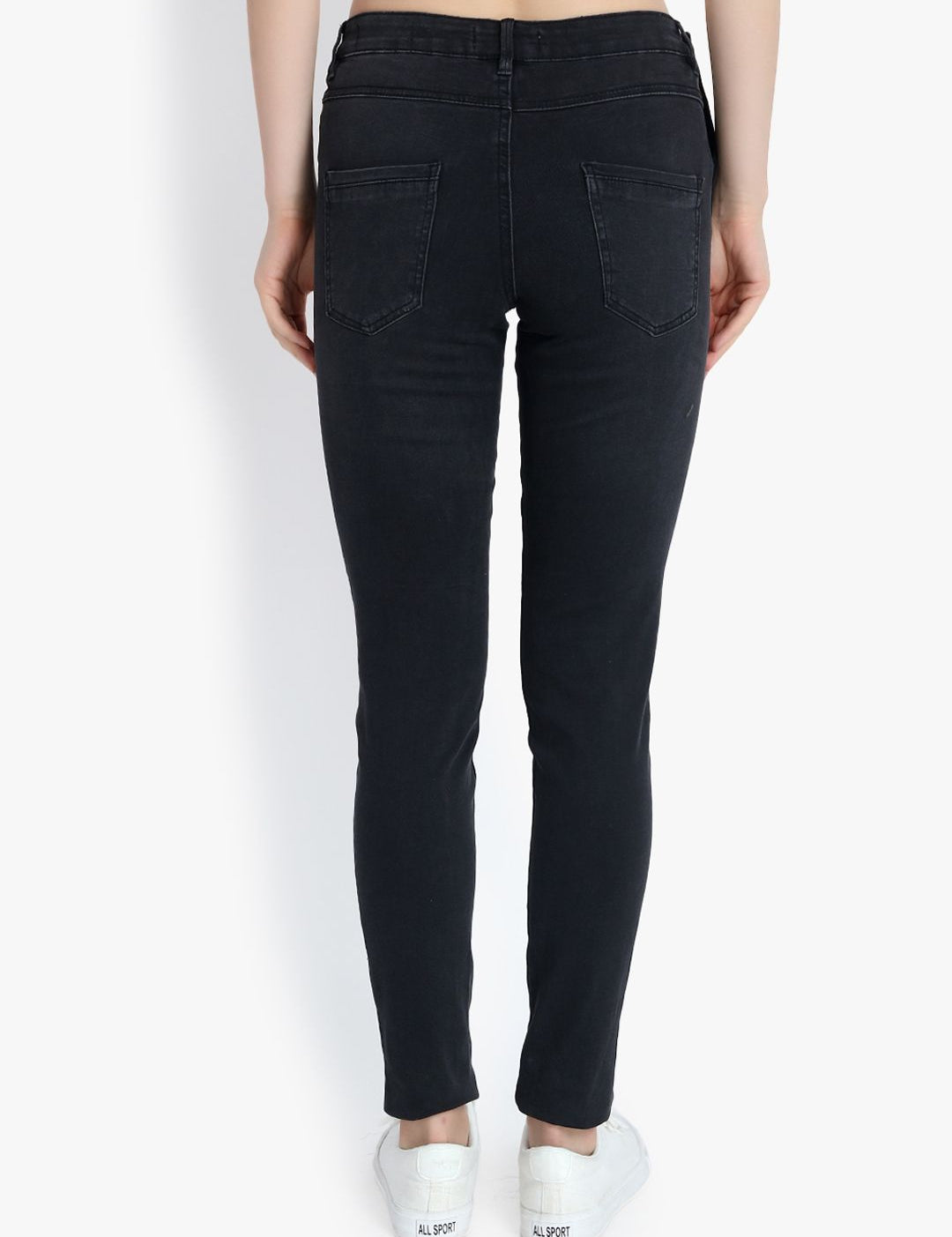 Kotty Women Black Skinny Fit High-Rise Clean Look Jeans