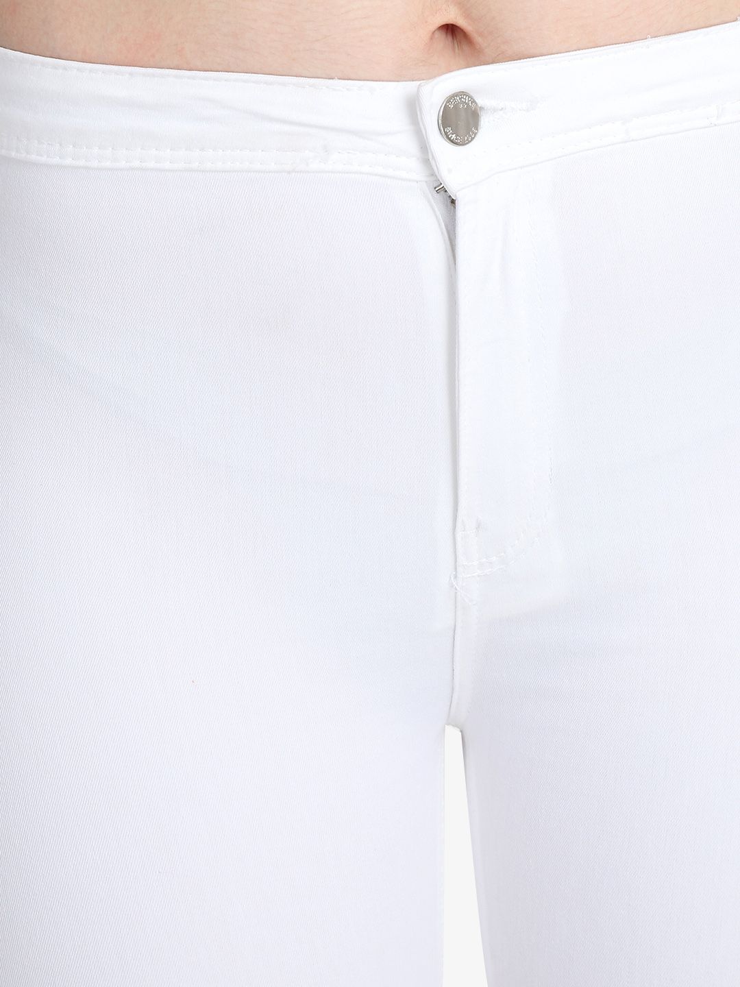 Kotty Women White Skinny Fit High-Rise Clean Look Jeans