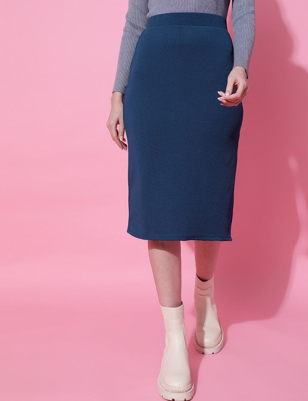 Stylecast X KOTTY BIZwear Basics Pencil Midi Skirt