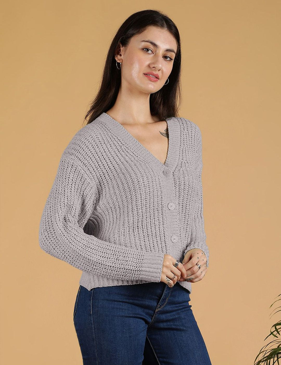 Kotty Women V-Neck Cardigan