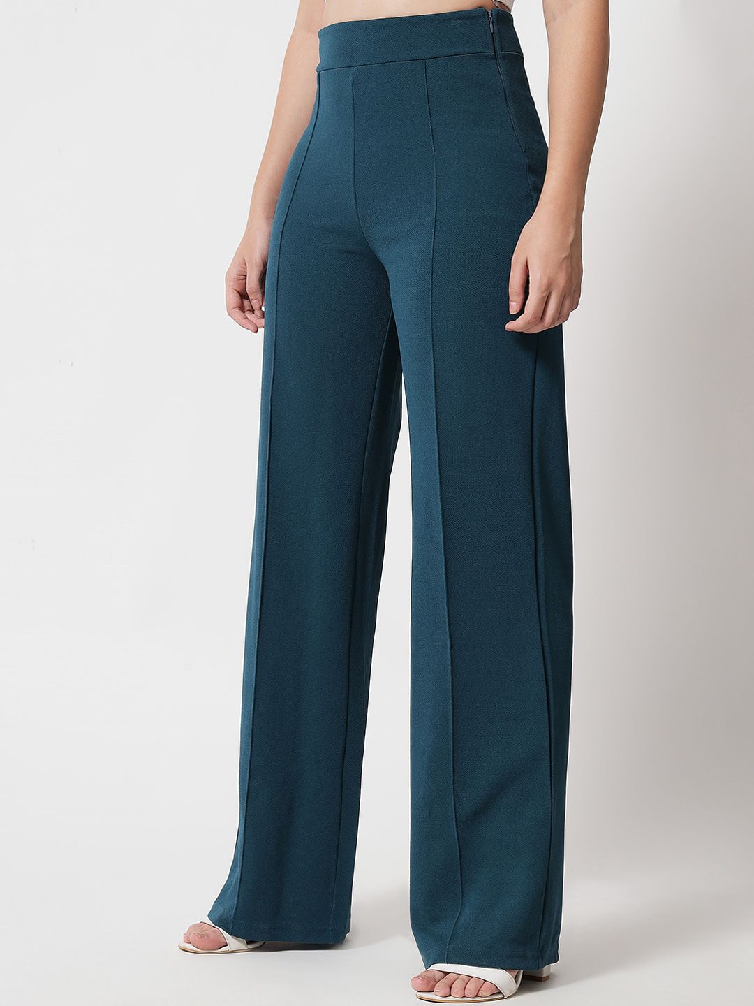 Kotty Women Pack Of 2 Relaxed Straight Leg Easy Wash Straight Fit Parallel Trousers