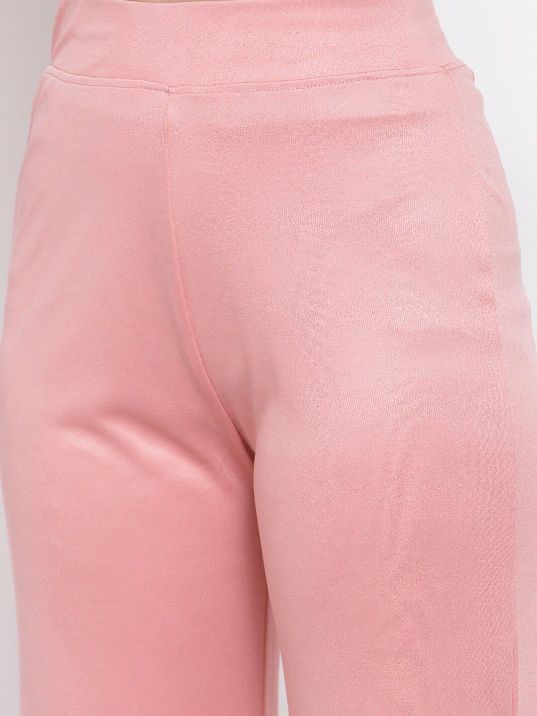 Kotty Women Pink High-Rise Parallel Trousers