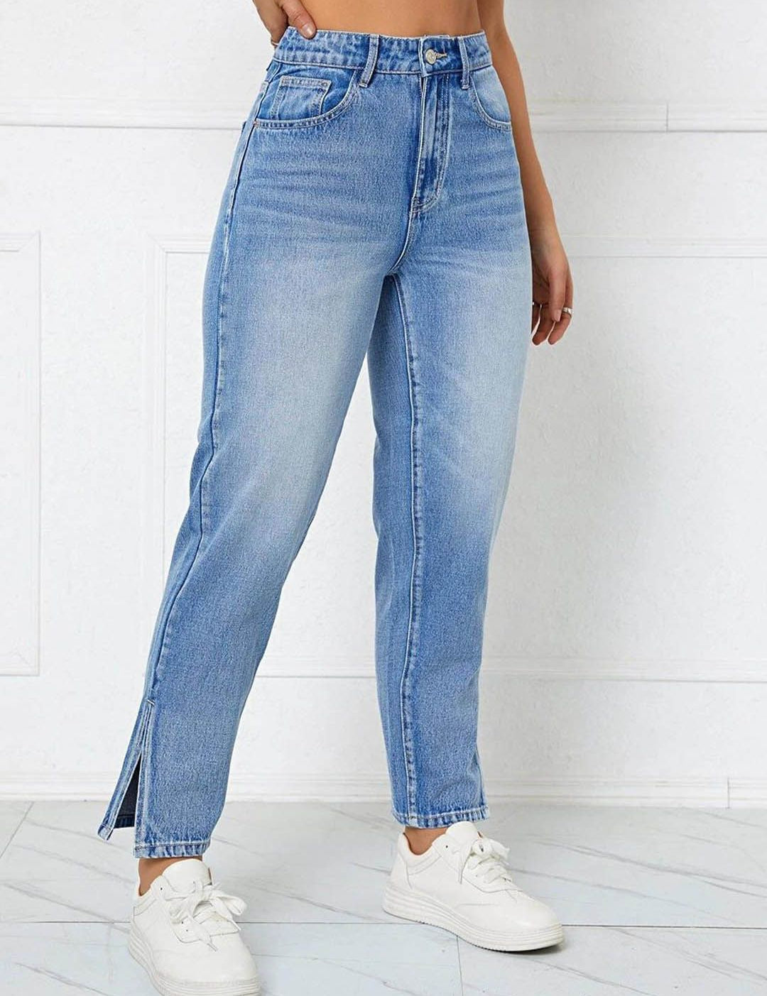 Kotty Women Light Blue Jean High Rise Light Fade Stretchable Jeans