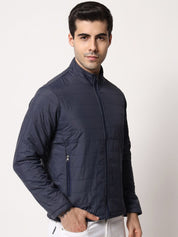 Kotty Men Navy Blue Outdoor Padded Jacket