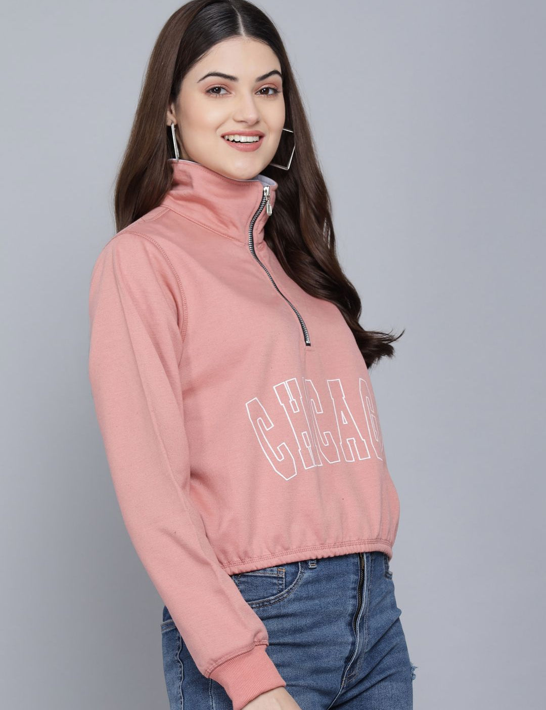 Kotty Women Pink Printed Sweatshirt