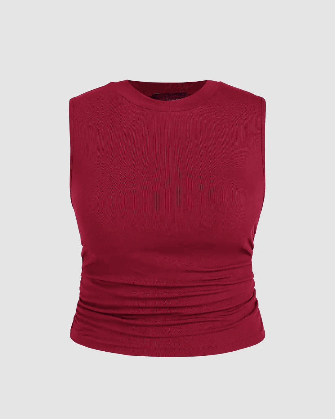 Plus Size Stylish Maroon Sleeveless Women’s Tops