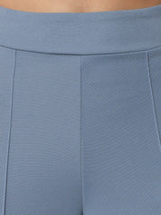 Kotty Women Blue Relaxed Straight Fit High-Rise Easy Wash Trouser