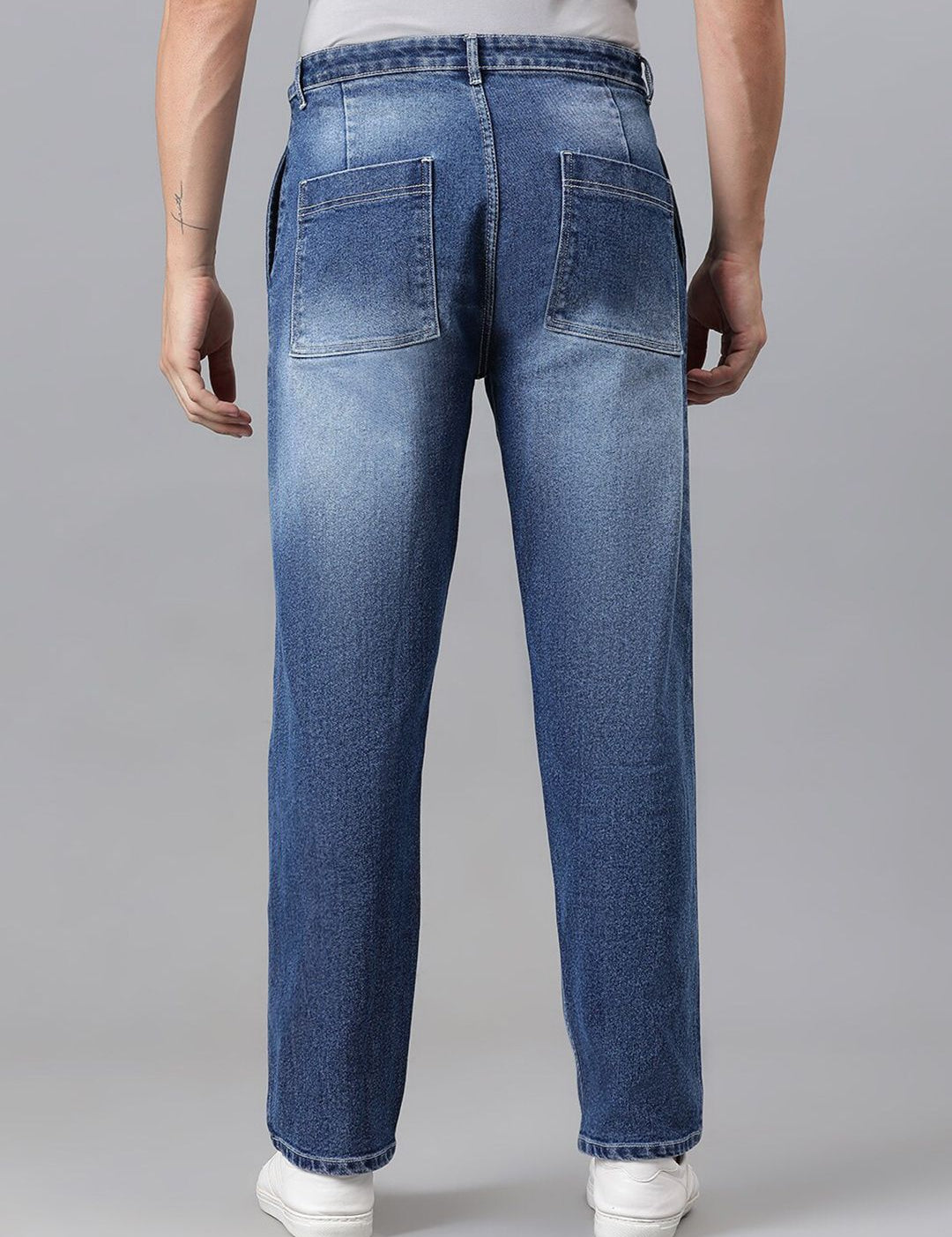 Kotty Men Jean Low-Rise Clean Look Heavy Fade Stretchable Jeans