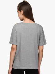 Kotty Women Multicoloured Colourblocked Round Neck T-shirt