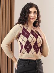 Kotty Women Crop Pullover Sweater