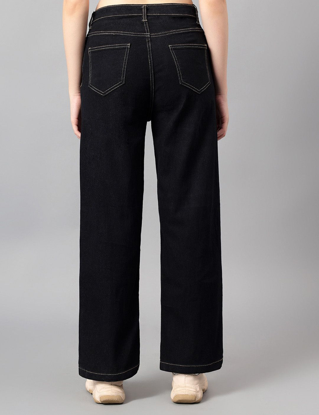 Kotty Women Straight Fit High-Rise Stretchable Jeans