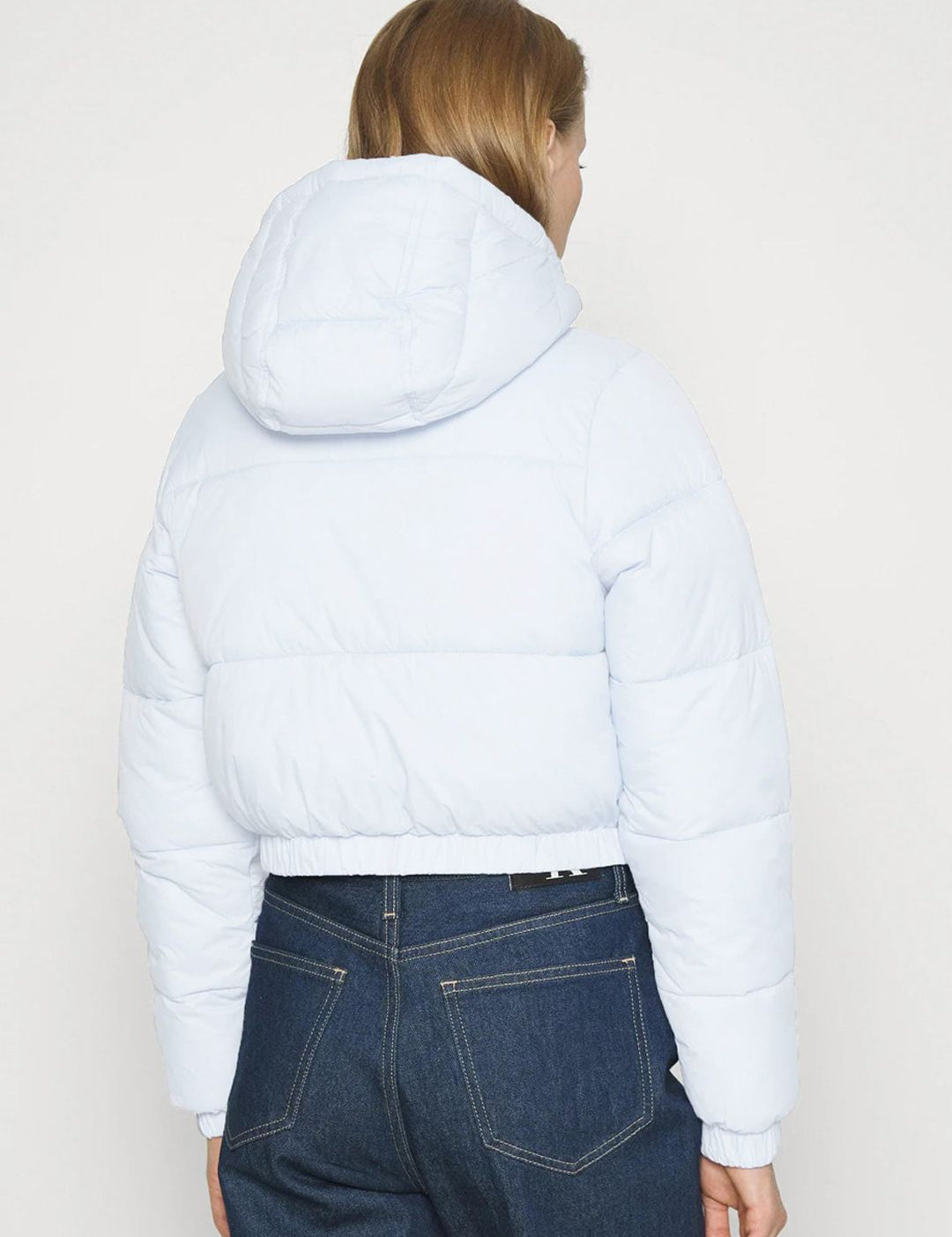 Kotty Hooded Nylon Crop Puffer Jacket