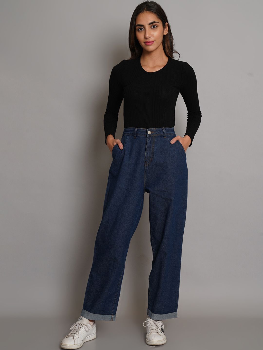 Kotty Women Blue Jean High-Rise Clean Look Stretchable Jeans