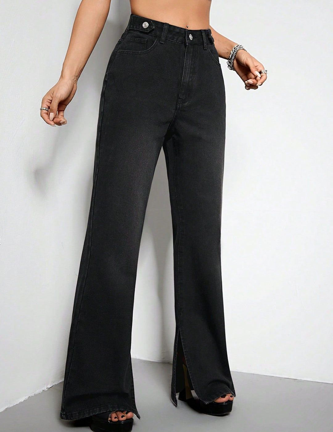 Kotty Women Jean Bootcut High-Rise Stretchable Jeans