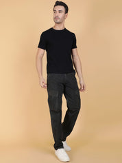 Kotty Men Solid Easy Wash Cargos Trousers